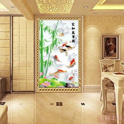 以自然之韻，裝點生活之美——帝尚JM-663大型3D無縫壁畫，為家居注入藝術靈魂